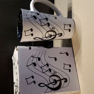 Jazz it up Ceramic Black and White 16 Oz Mug